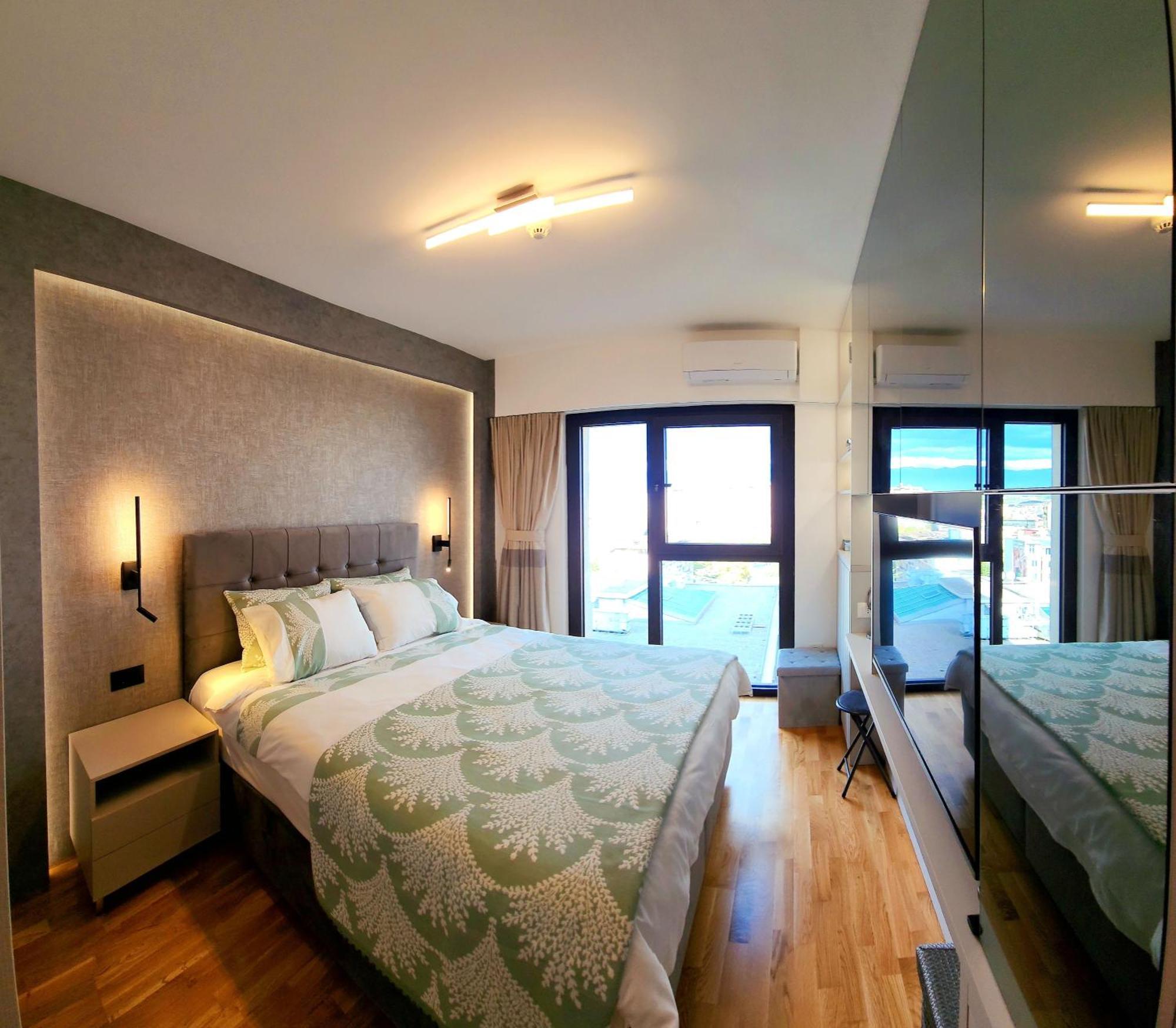 Diamond Residences 10Th Fl. Lux Apt. W/ City View Скопье Экстерьер фото